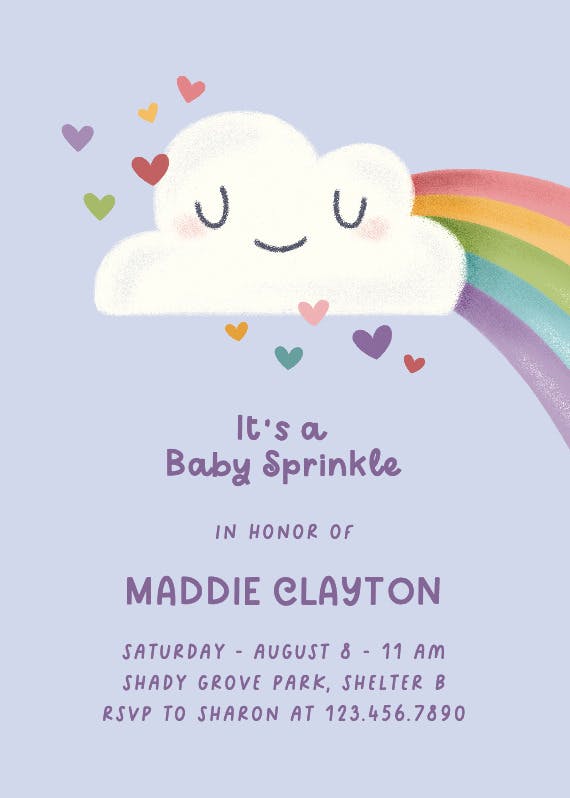 Cuteness overload - baby sprinkle invitation
