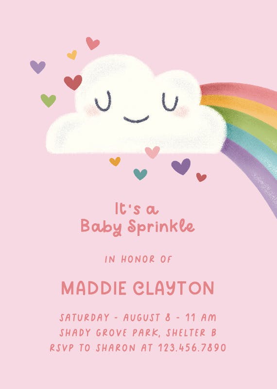 Cuteness overload - baby sprinkle invitation