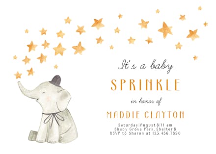 Baby Sprinkle Invitation Templates (Free)