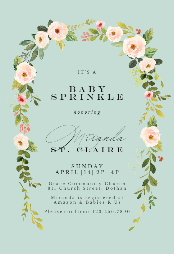 Baby Sprinkle Invitation Templates (Free) | Greetings Island