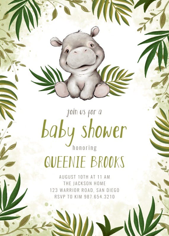 Big day - baby shower invitation