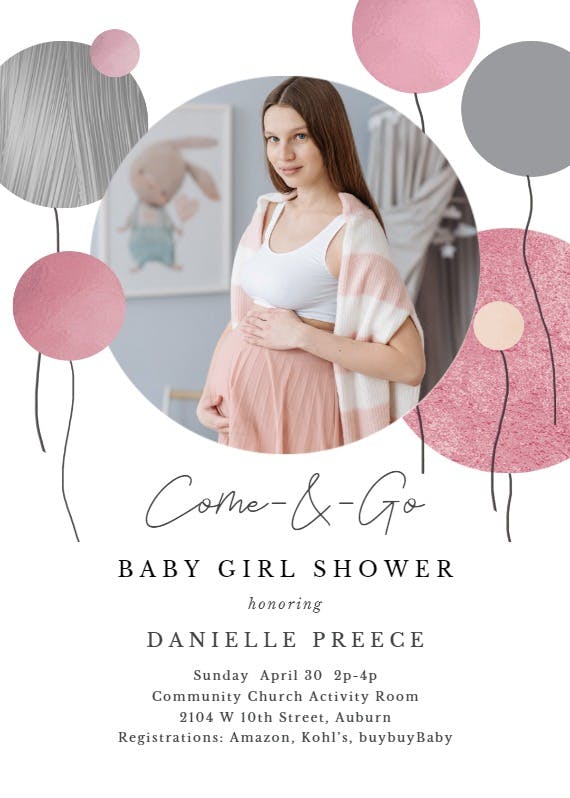 Bitty bump - baby shower invitation