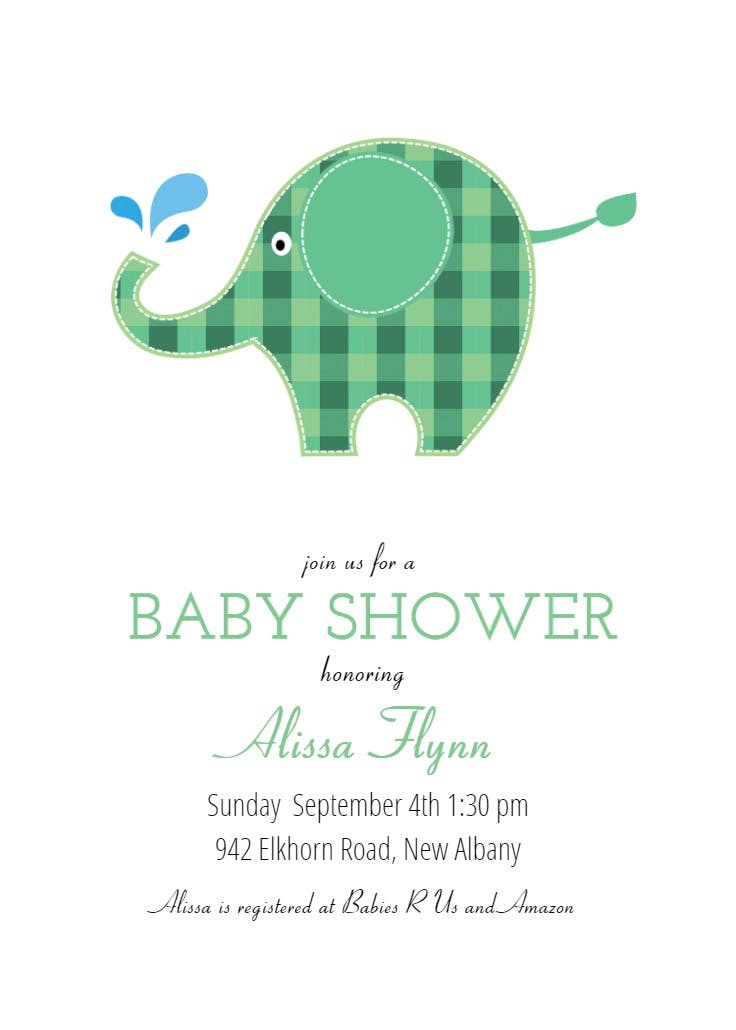 Check mate -  invitación para baby shower