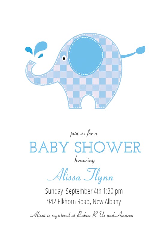 Check mate - baby shower invitation