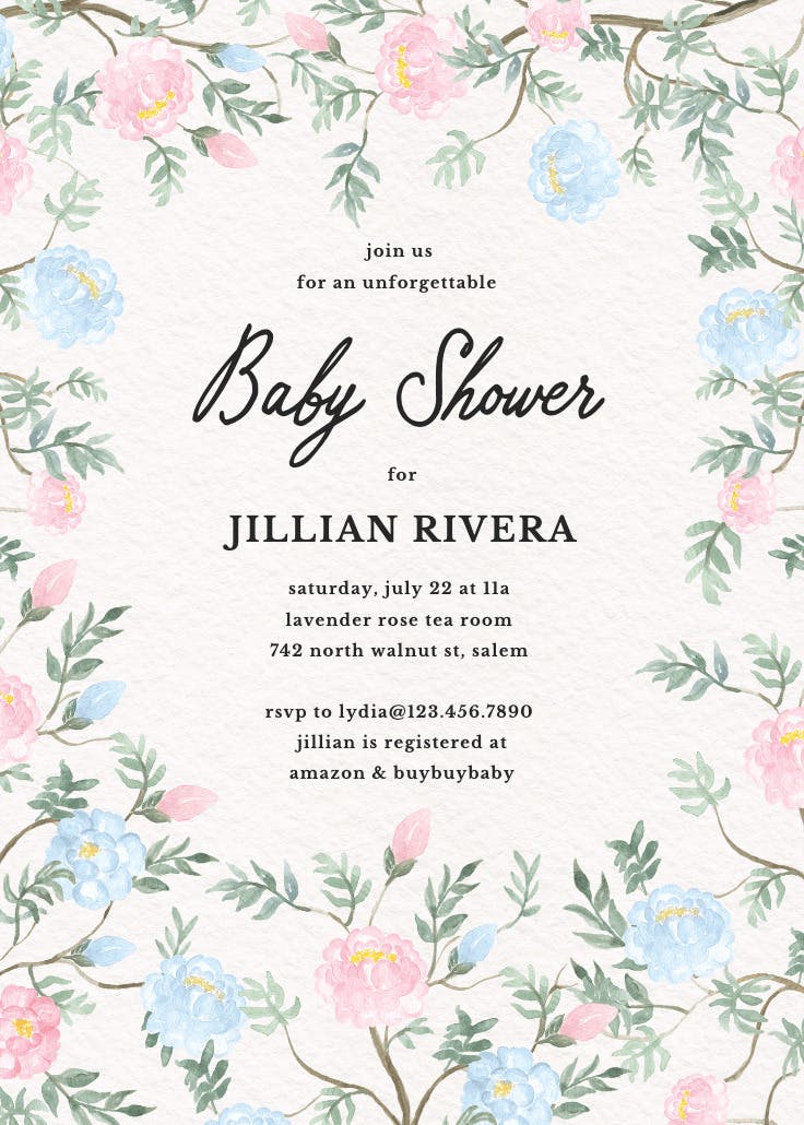 Climbing blooms - invitation