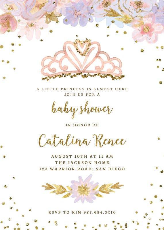 Coming true - baby shower invitation