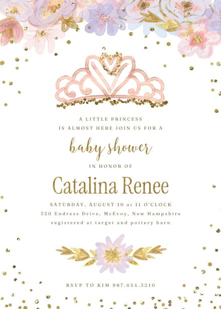 Coming true - baby shower invitation
