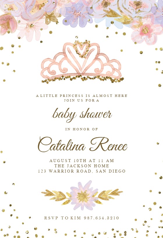 Coming true - baby shower invitation