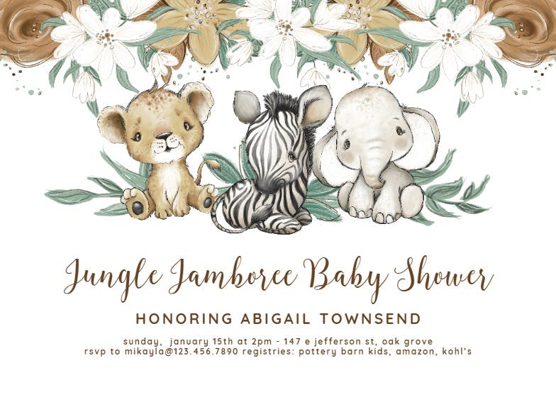 Cuddle babies -  invitación para baby shower de bebé niño