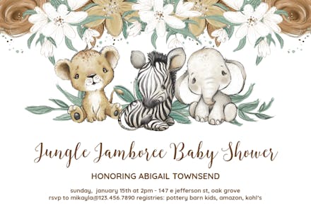 Invitaciones Para Baby Shower Gratis | Greetings Island