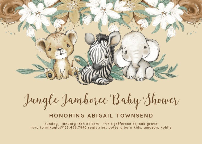 Cuddle babies -  invitación para baby shower de bebé niño gratis