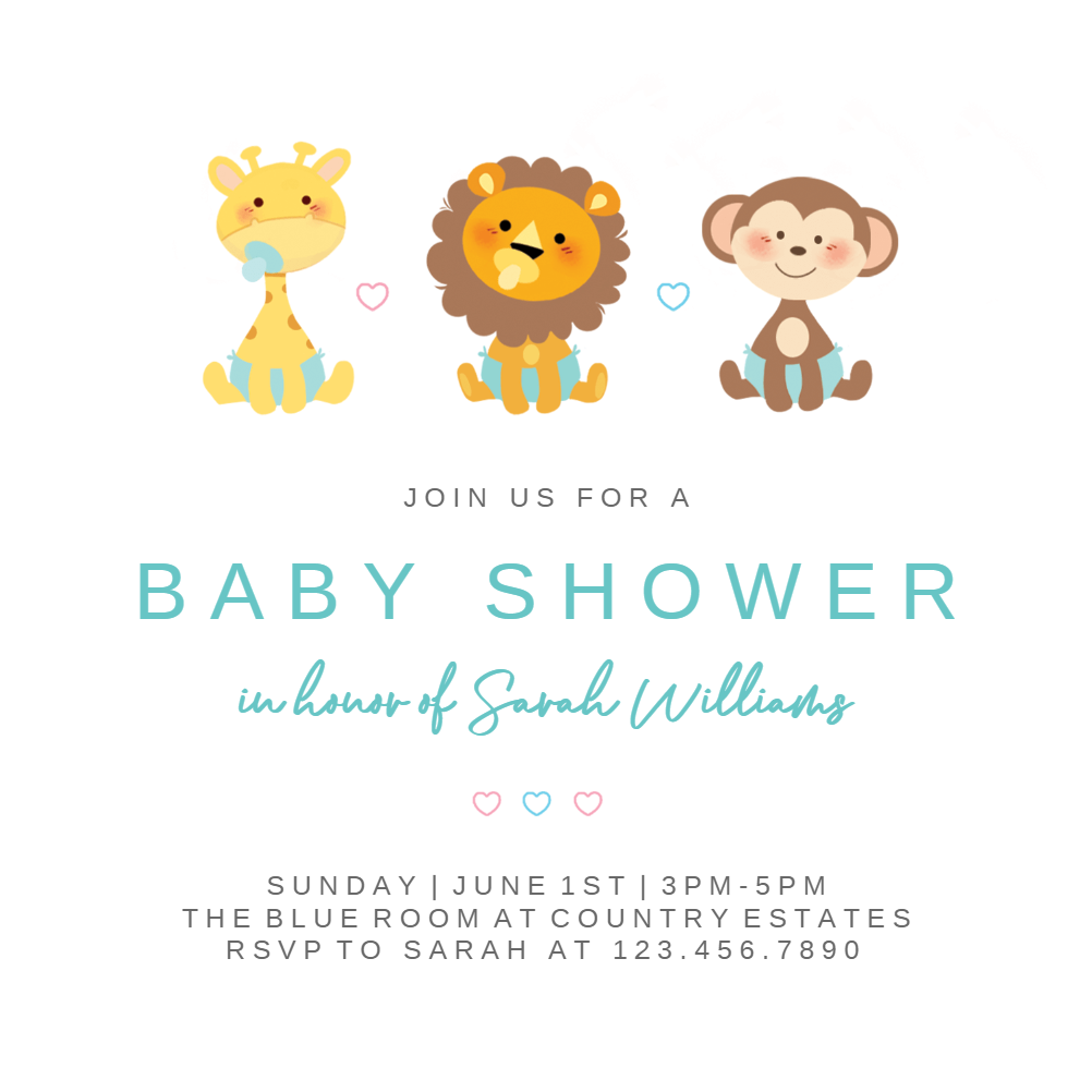 clever baby shower invitations