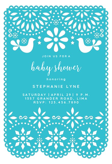 Fiesta Baby Shower Invitation Templates Free Greetings Island