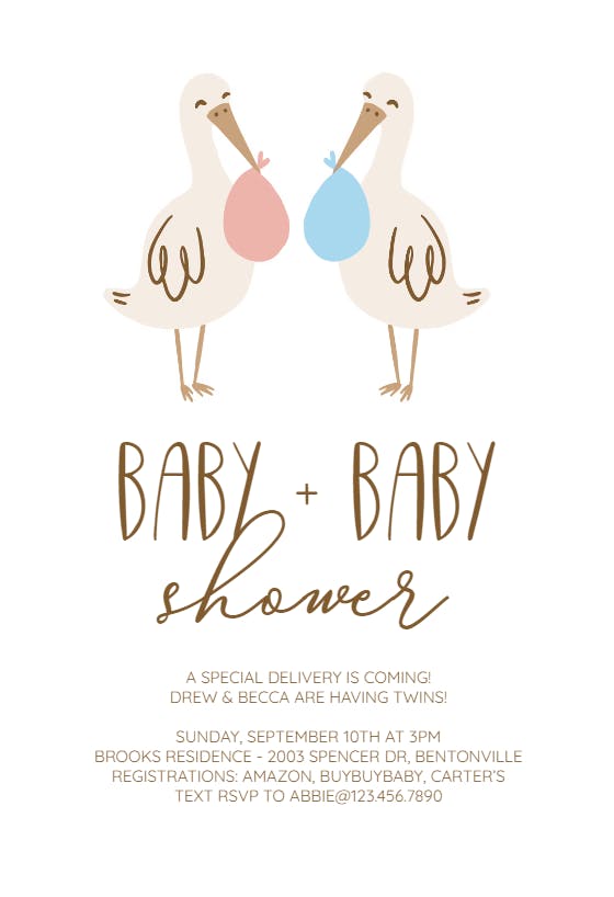 First class -  invitación para baby shower