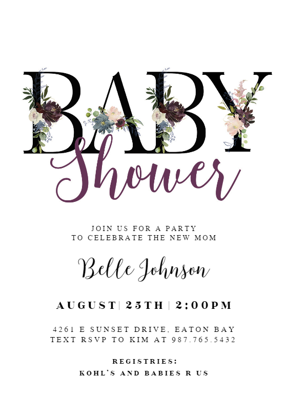 Invitation Letter For Baby Shower Online