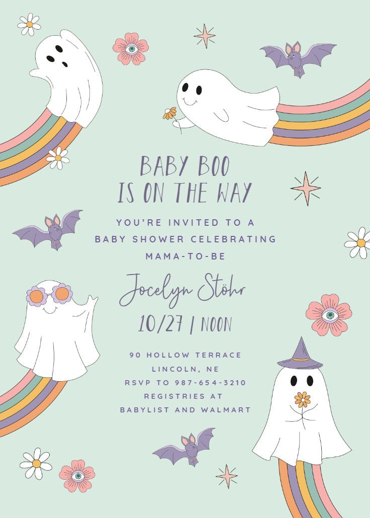 Give peace a chance - invitación para baby shower