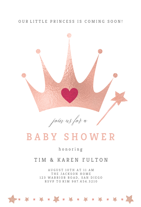 tiara for baby shower