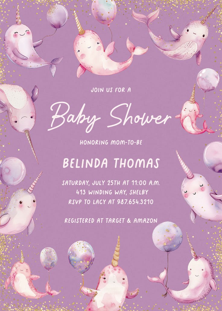 Headed to the sea -  invitación para baby shower