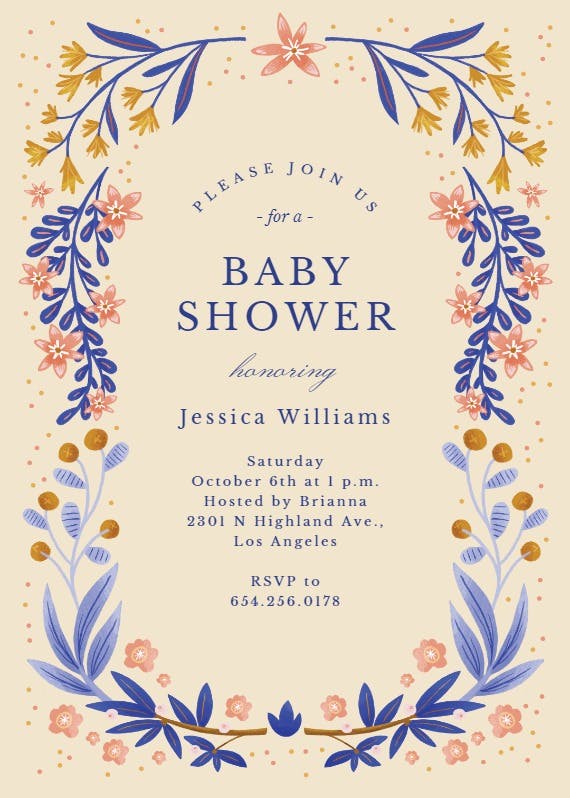 Heart connection -  invitación para baby shower
