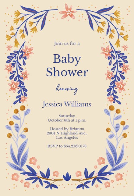 Heart Connection - Baby Shower Invitation Template | Greetings Island