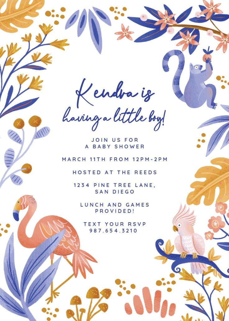 Hot spot - baby shower invitation