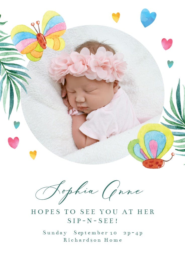 Little love - baby shower invitation