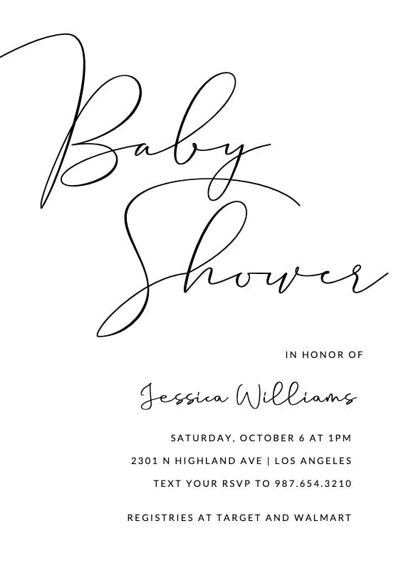 Maxleon - baby shower invitation
