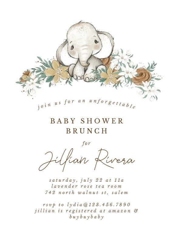 Memorable moments -  invitación para baby shower