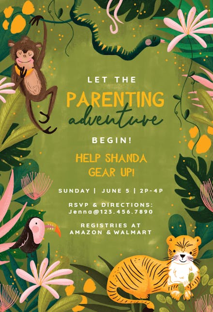 Nature's Nursery - Baby Shower Invitation