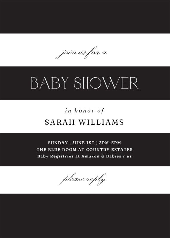 Newly minted -  invitación para baby shower