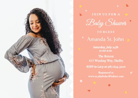 Pinked Meridian - Baby Shower Invitation