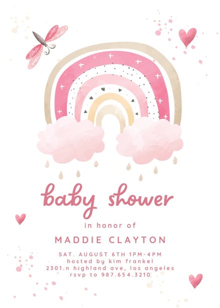 Colorful Sky - Baby Shower Invitation Template | Greetings Island