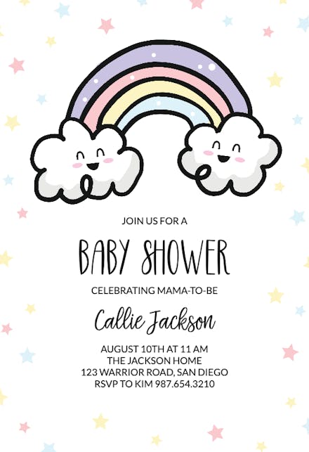 Baby Shower Invitations Free Templates Greetings Island 