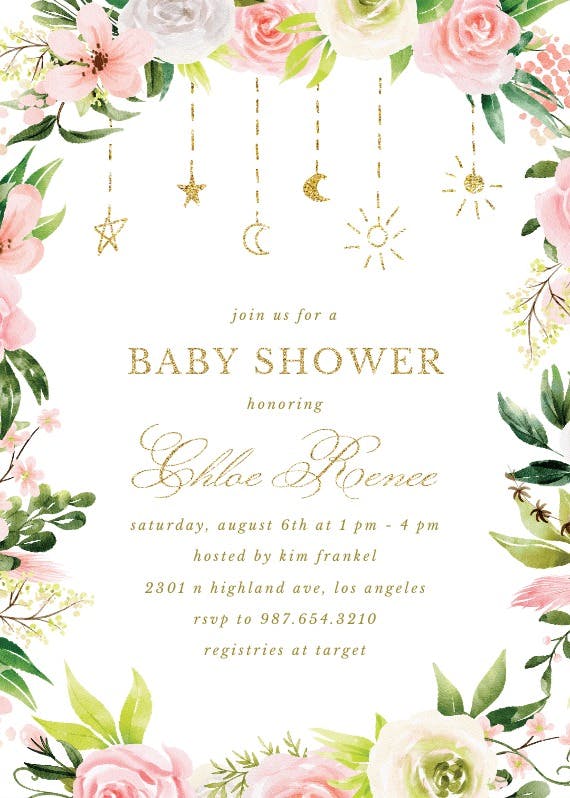 Sacred moment -  invitación para baby shower