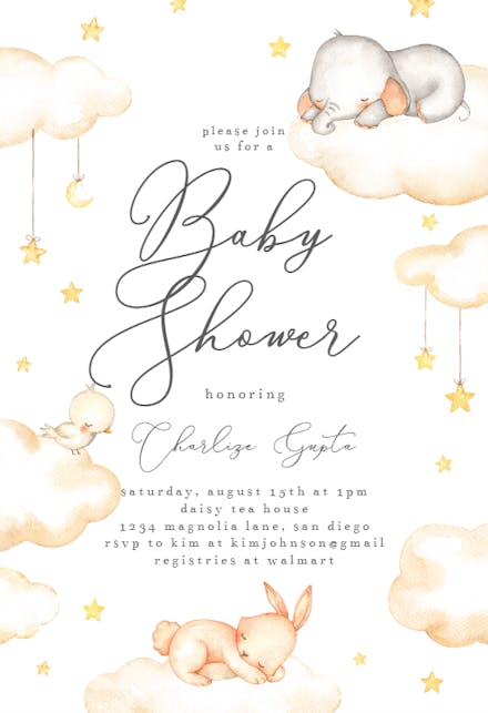 Baby Shower Invitation Templates Free
