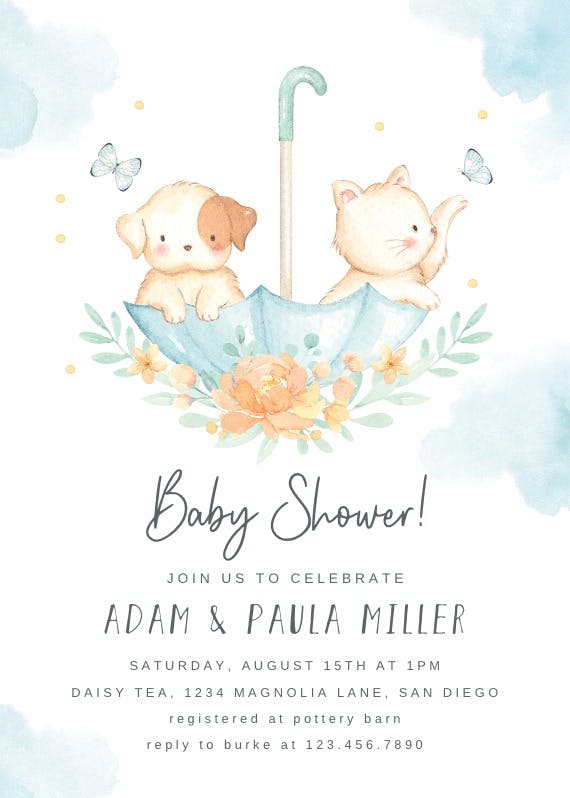 Too cute -  invitación para baby shower