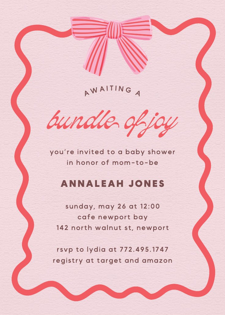Warmer with you -  invitación para baby shower