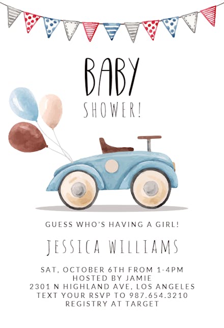 Baby Shower Invitations For Boys (Free Templates) | Greetings Island