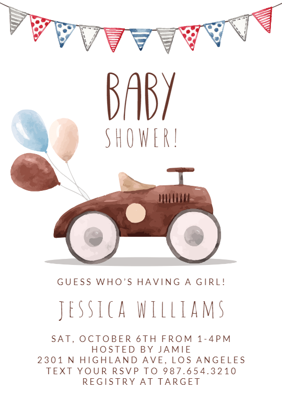 Baby Shower Invitations For Boys (Free Templates) Greetings Island