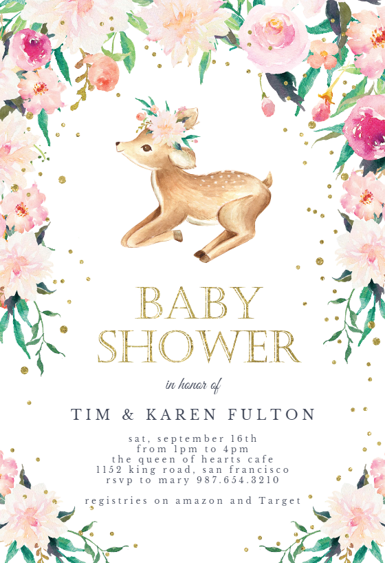 deer baby shower