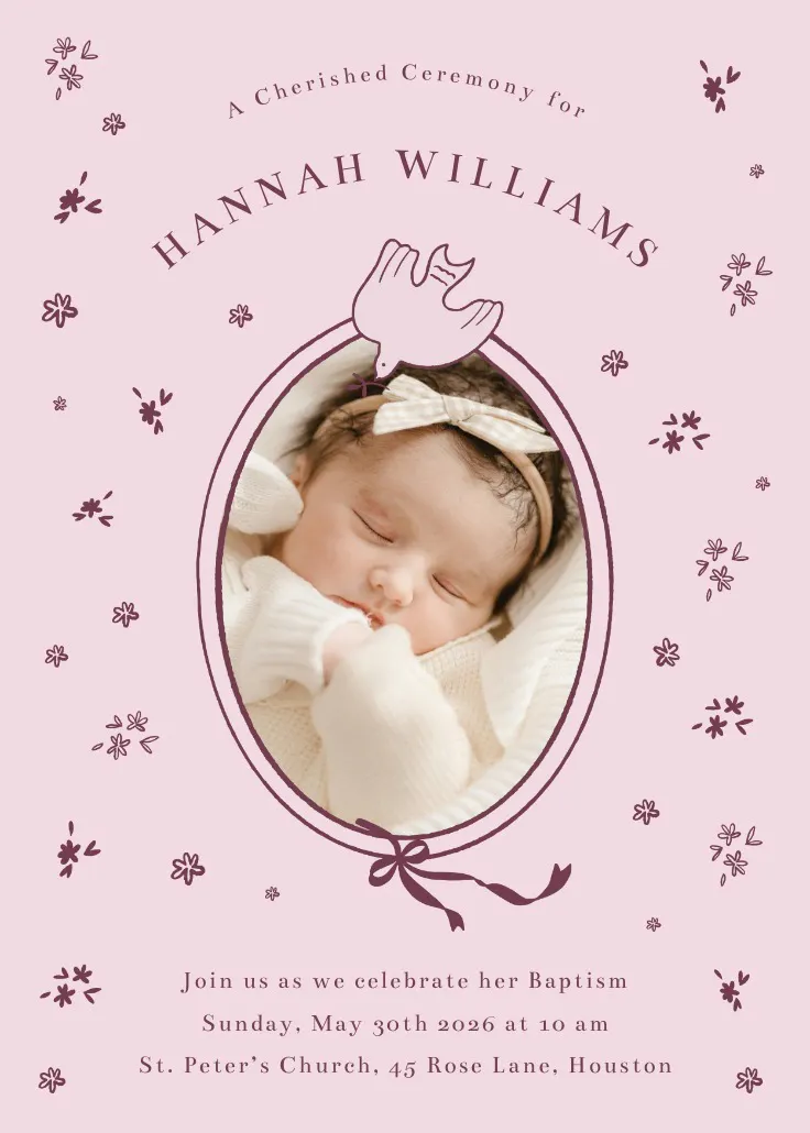 Faith and family - convite de festa