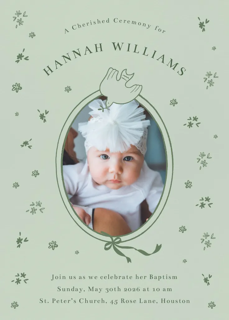 Faith and family - yazdırılabilir parti davetiyesi