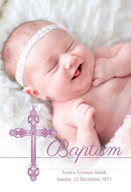 Girl - Baptism & Christening Invitation