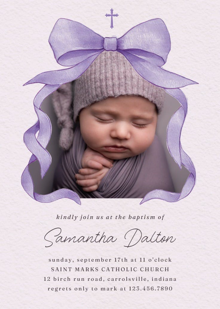 Grace upon grace - invitación de bautizo