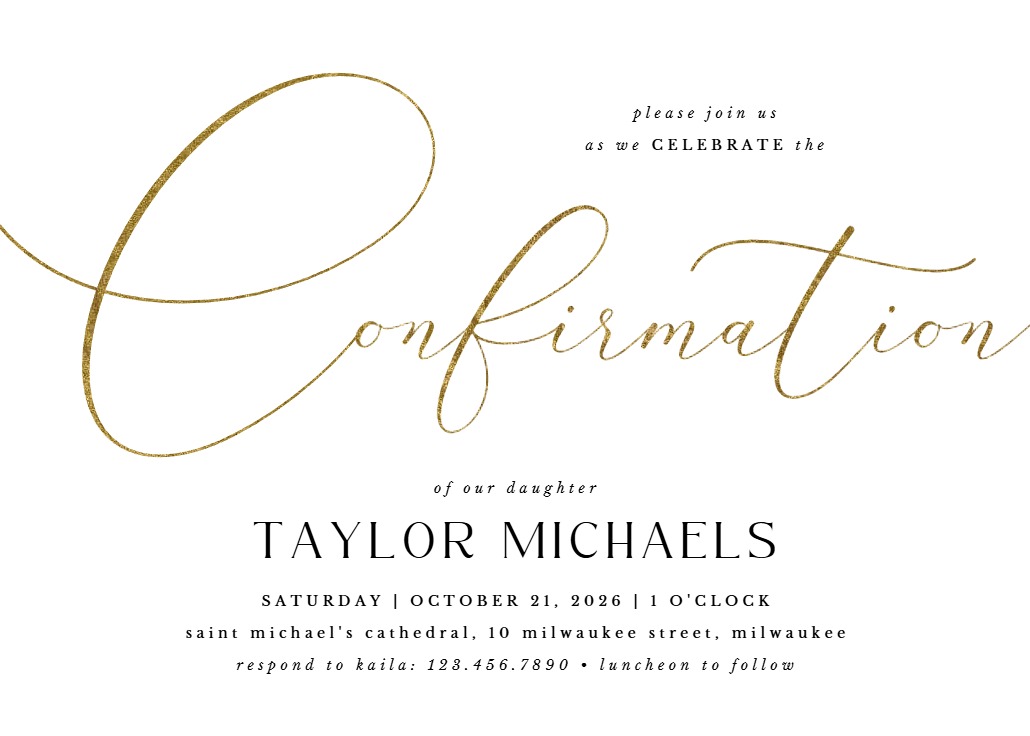 Text confirmation - baptism u0026 christening invitation template (free) |  greetings island