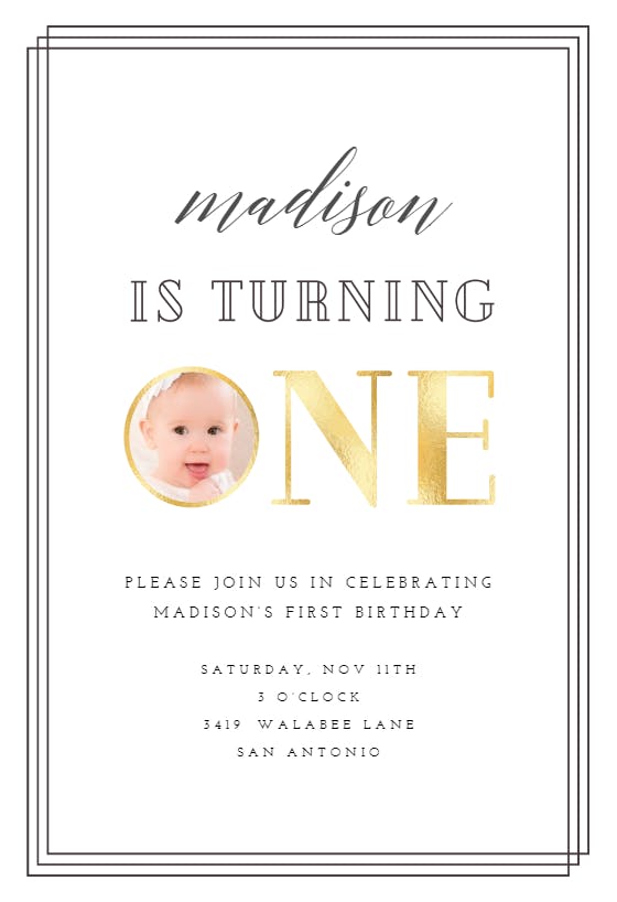 Baby diva -  invitación de cumpleaños