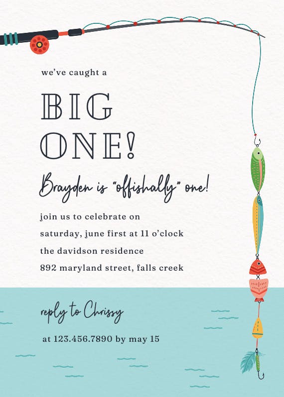 Big one - party invitation