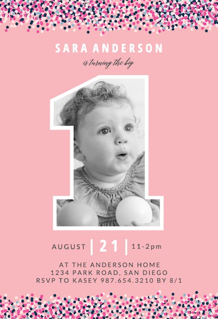 Big One Photo - Invitación de Cumpleaños