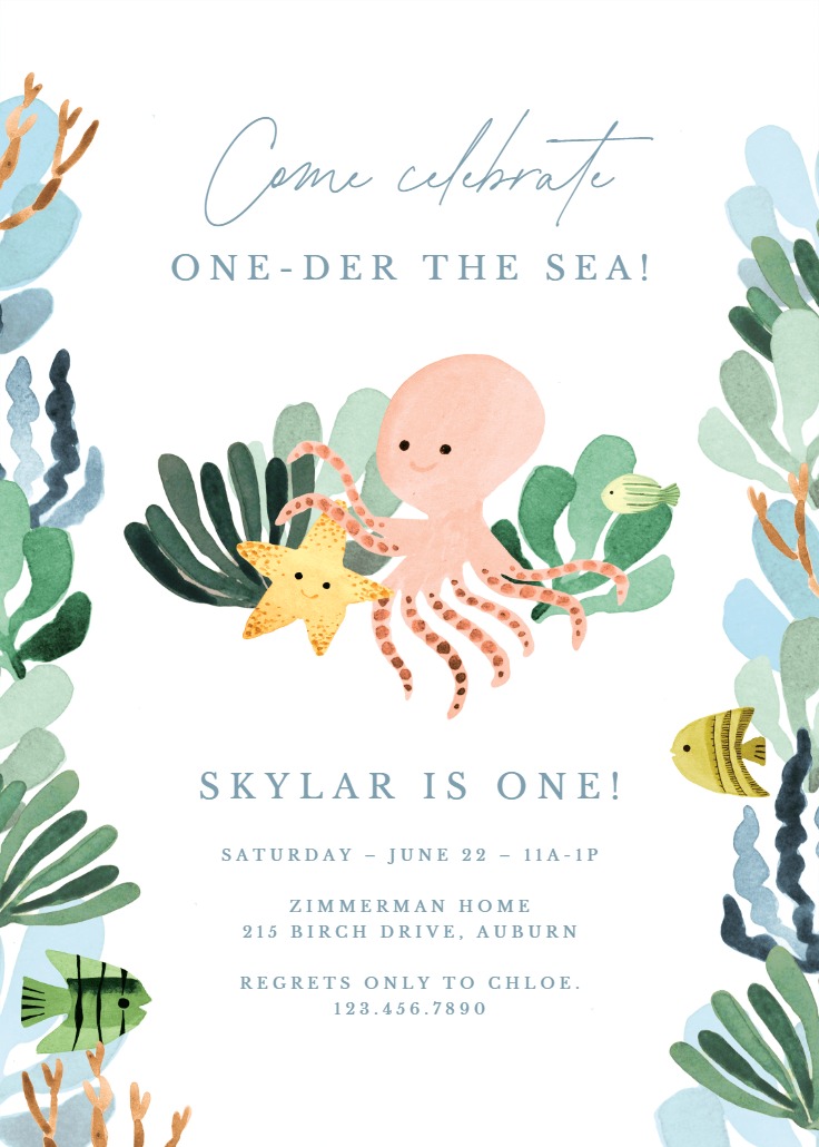 Critter Crew - 1st Birthday Invitation Template (Free) | Greetings Island