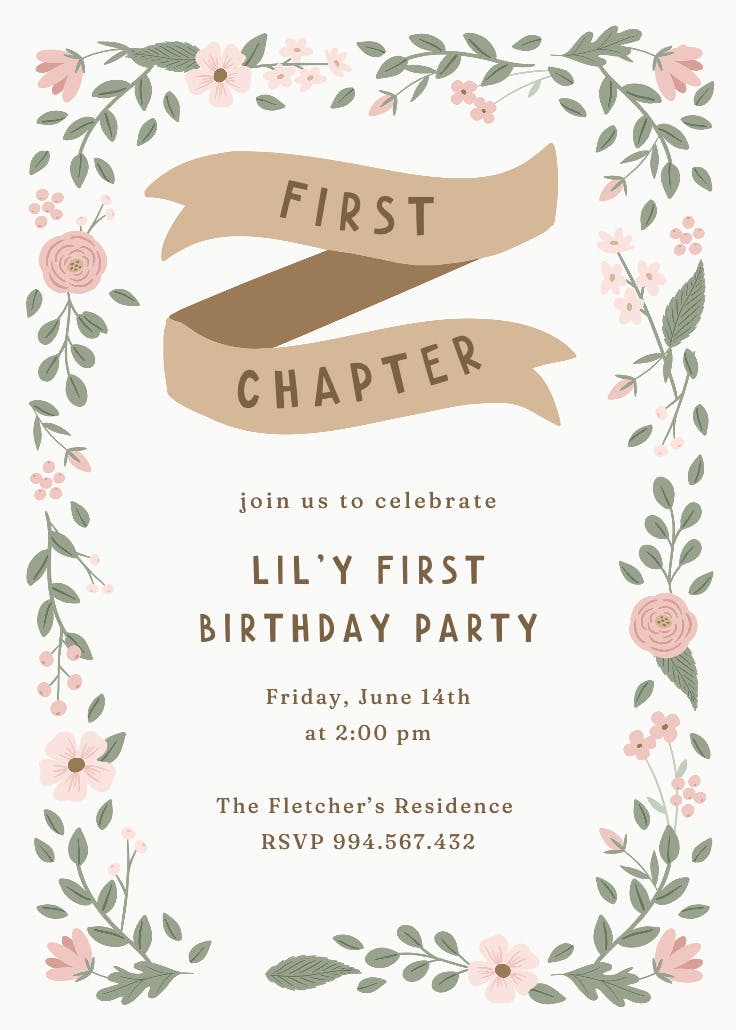 Double booked - birthday invitation